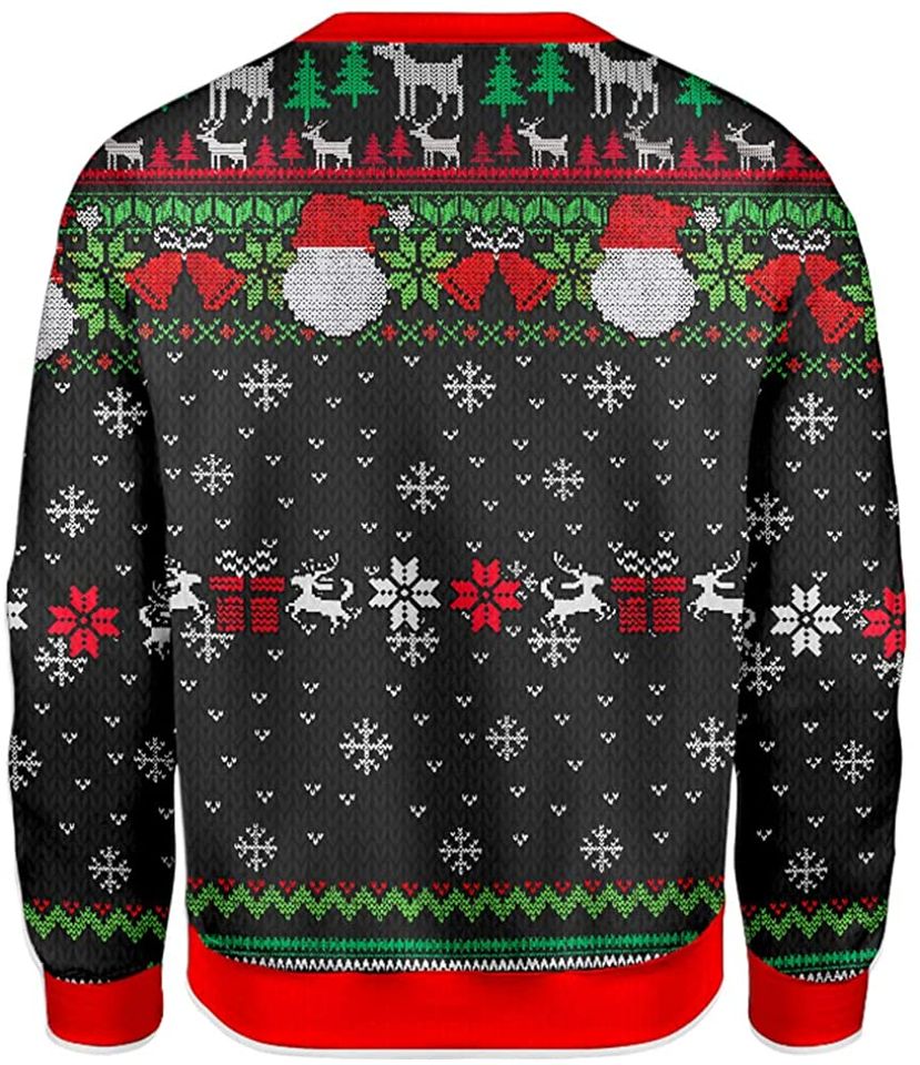 Let's go Brandon Trump Black 3D All-Over Knitting Pattern Full Printed Sweatshirt