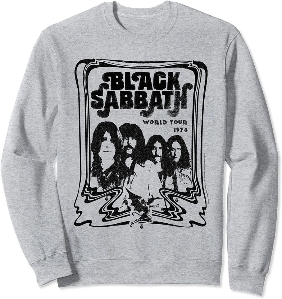 Black Sabbath  World Tour 78 B&W Sweatshirt