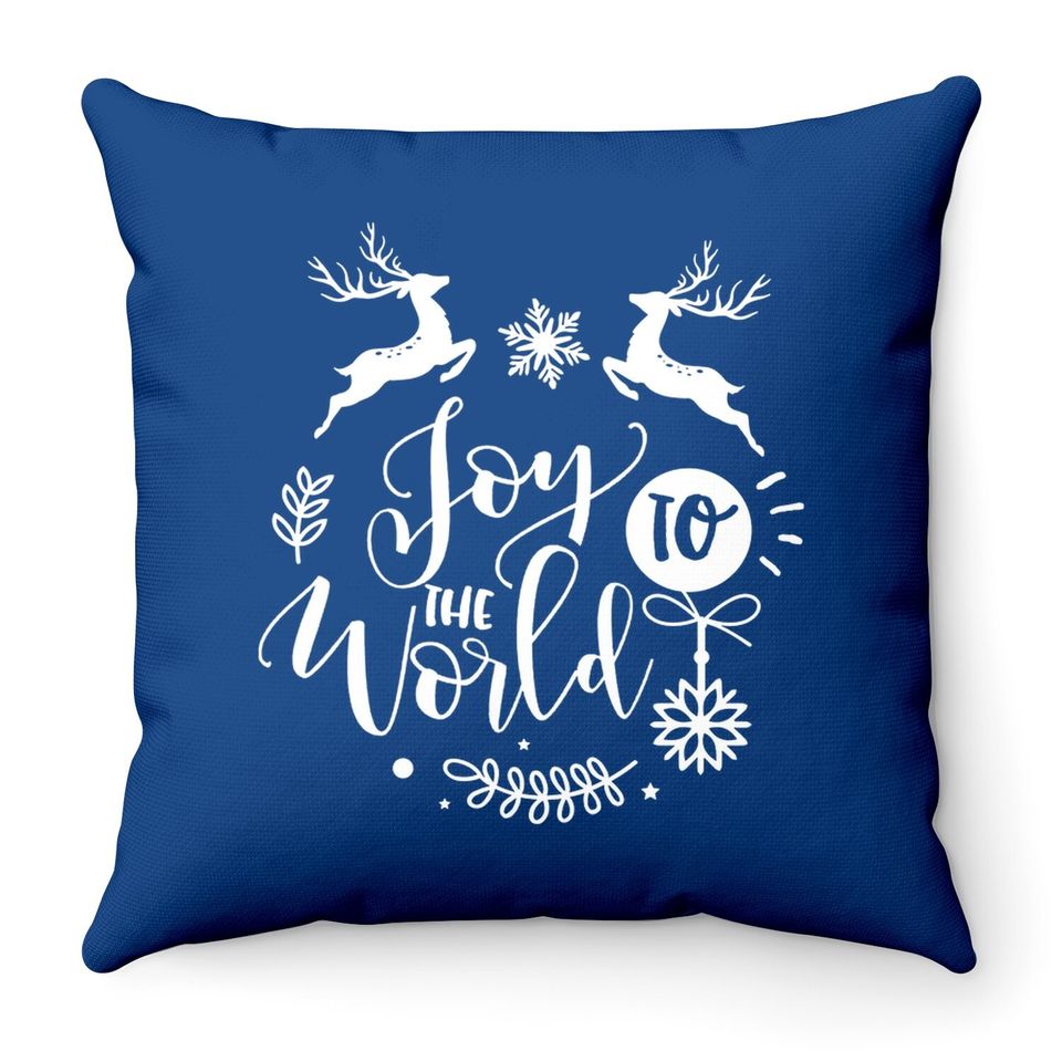Joy To The World Disney Christmas 2 Throw Pillows