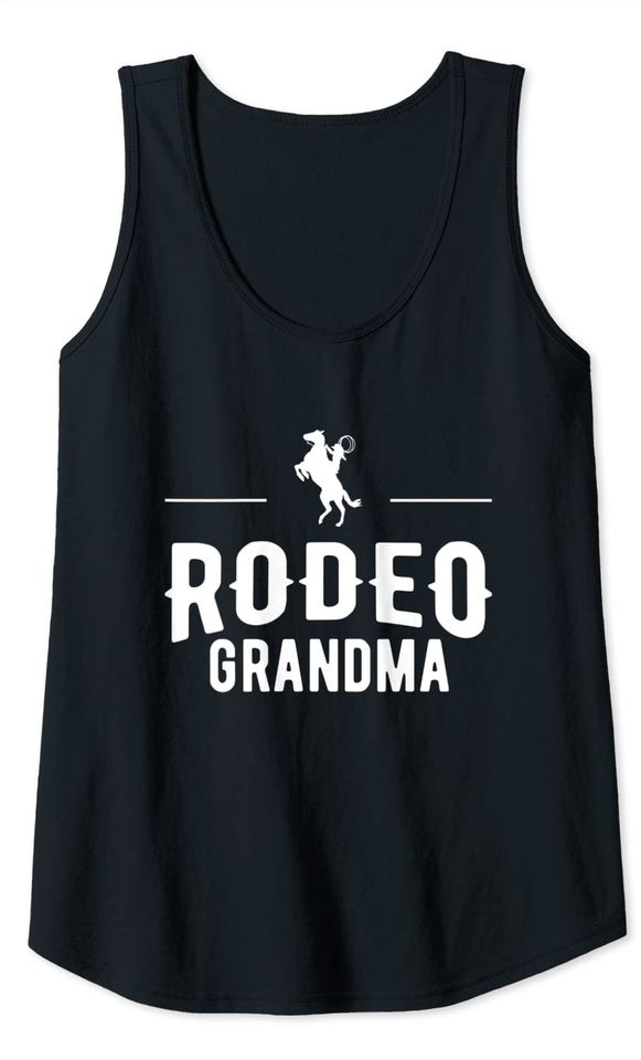 Horse Womens Tank Top Rodeo Grandma