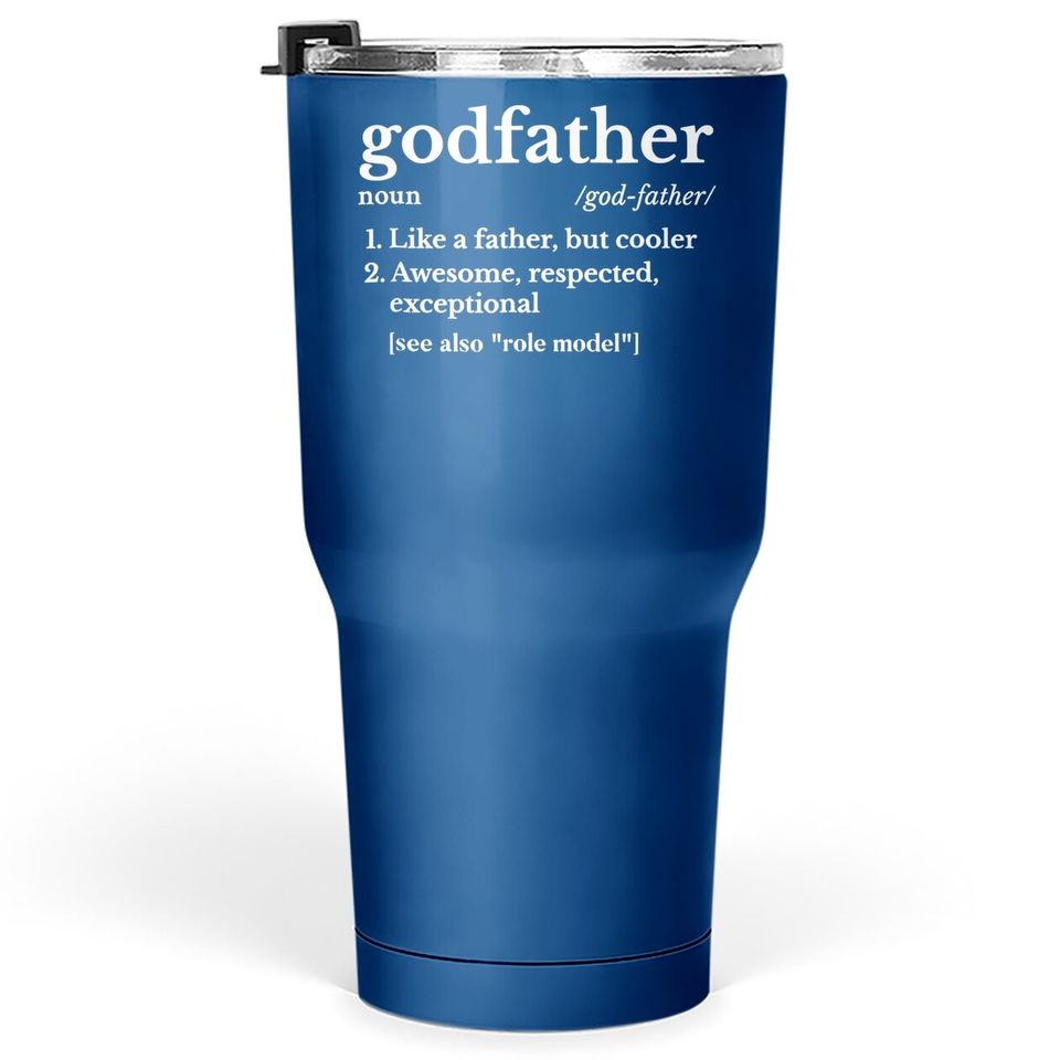 Fathers Day Gift For Godfather Gifts From Godchild Tumbler 30 Oz