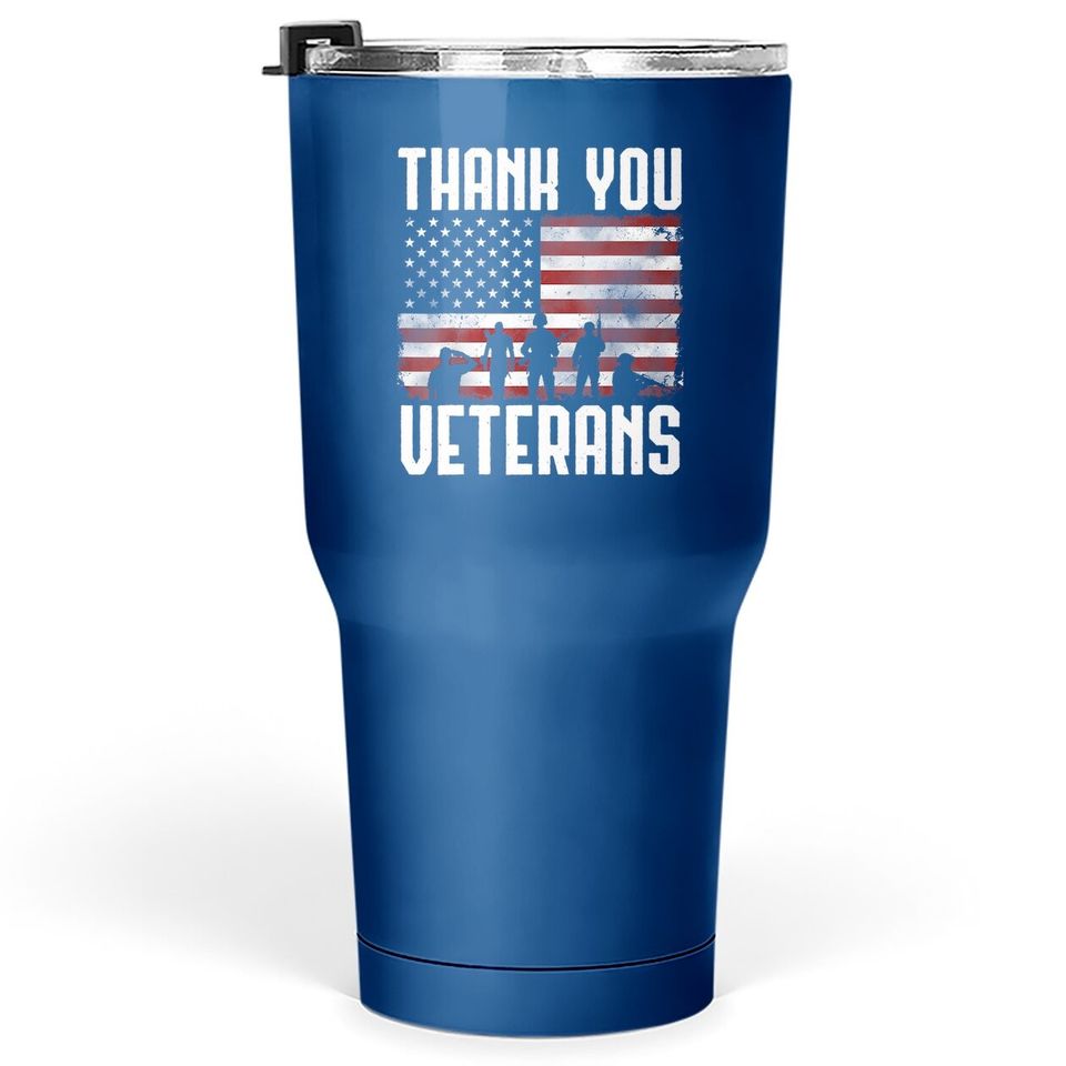 Thank You Veterans Tumbler 30 Oz