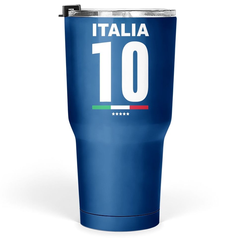 Italy Soccer Jersey 2020 2021 Italia Football Team Tumbler 30 Oz