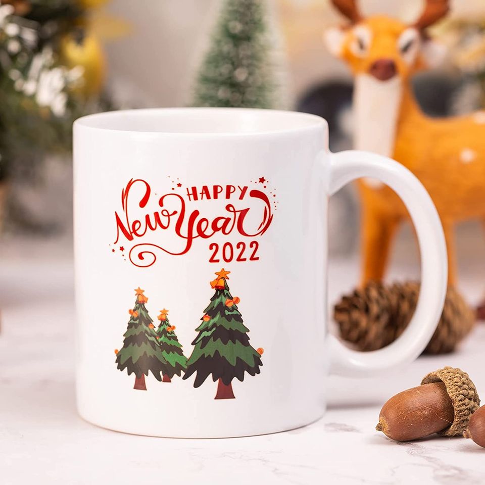 Merry Christmas Happy New Year 2022 Coffee Mug