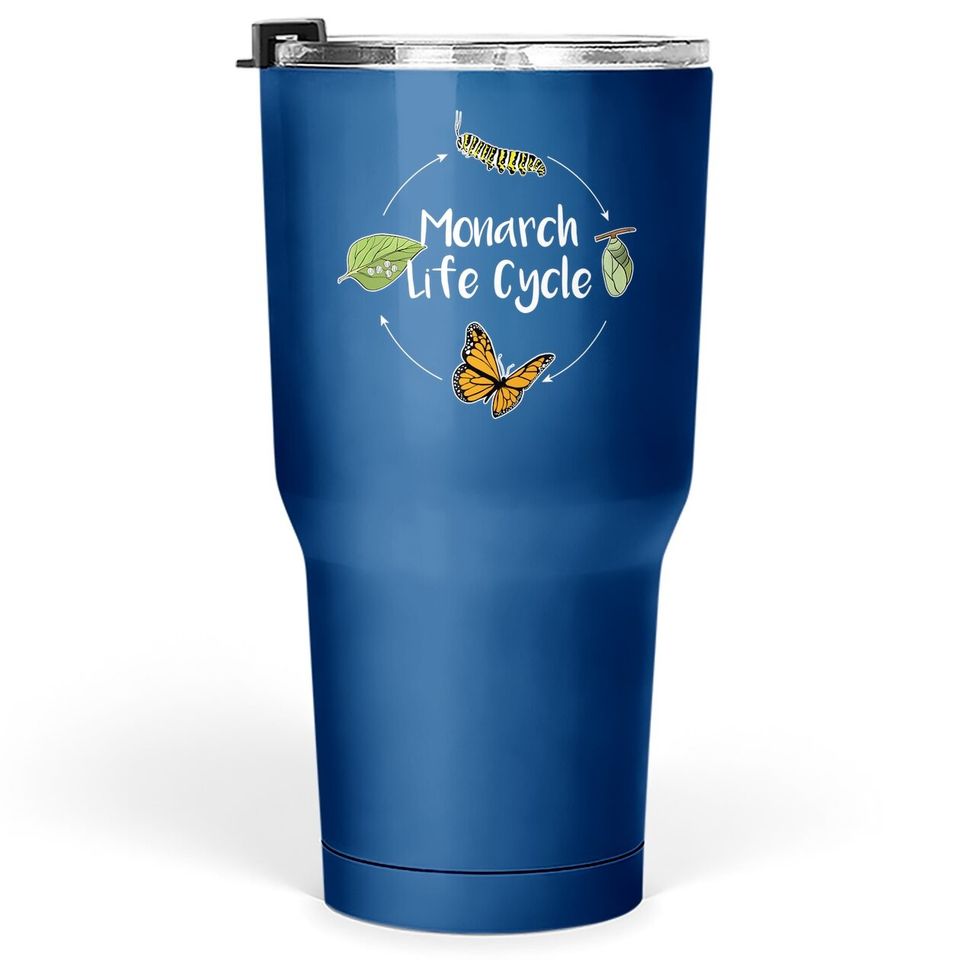 Monarch Life Cycle - Butterfly Caterpillar Gift Tumbler 30 Oz