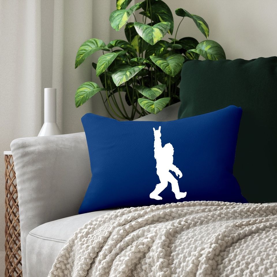 Funny Bigfoot Rock and Roll Sasquatch Pillows