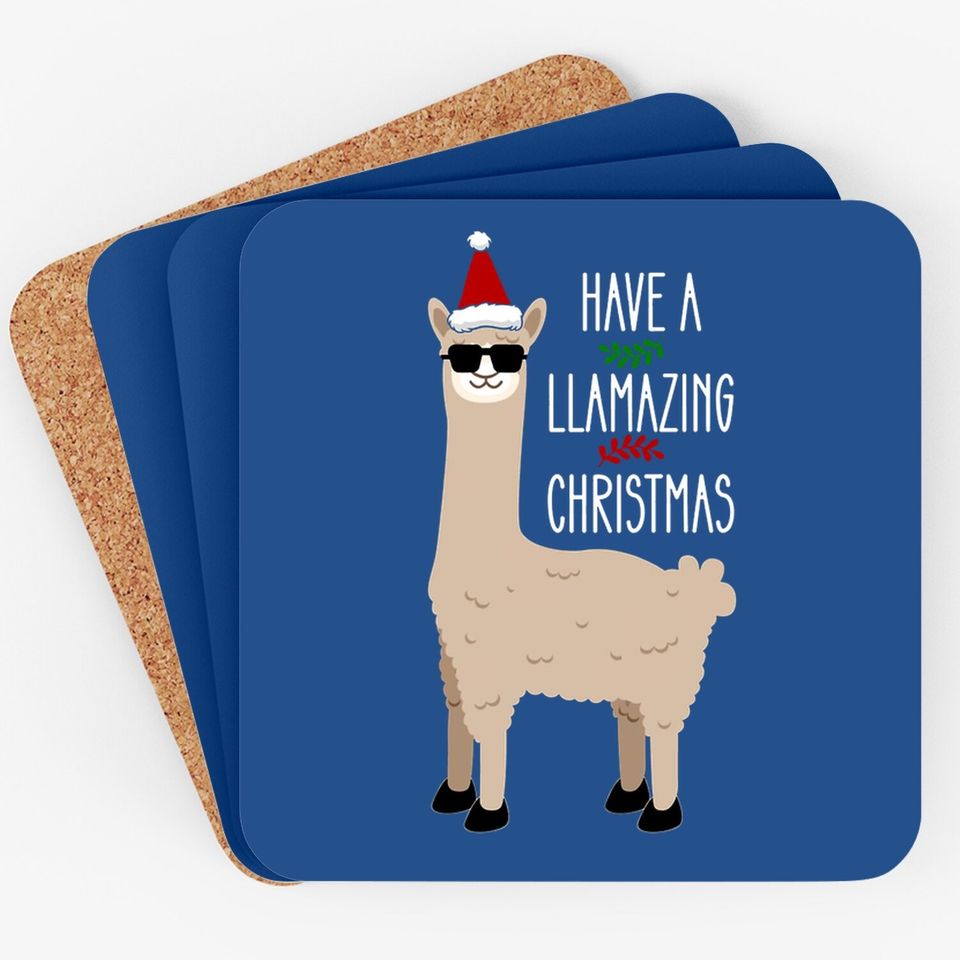 Have A Llamazing Christmas 2021 Coasters