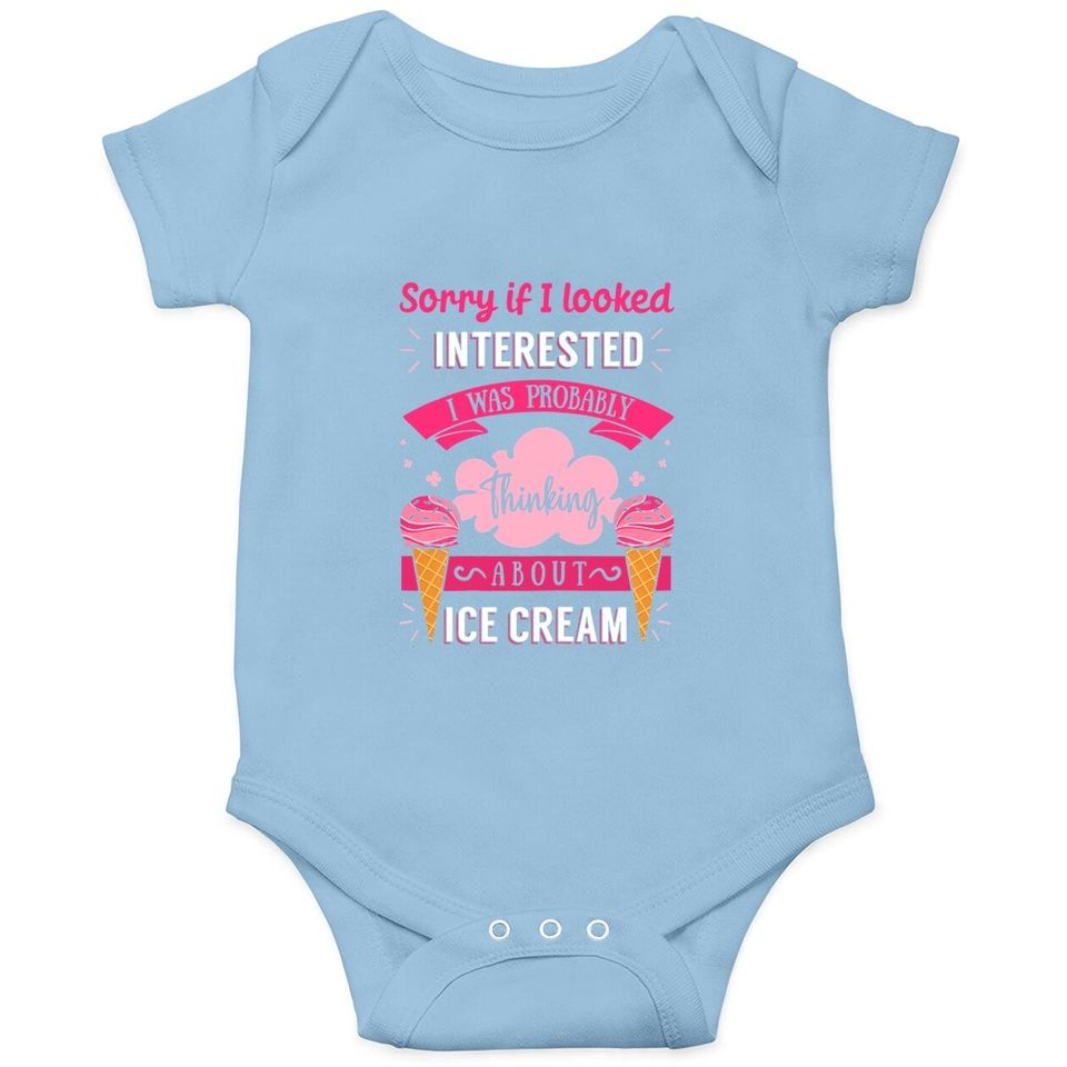 Ice Cream Lover Cone Sweet Dessert Gelato Frozen Sorbet Baby Bodysuit