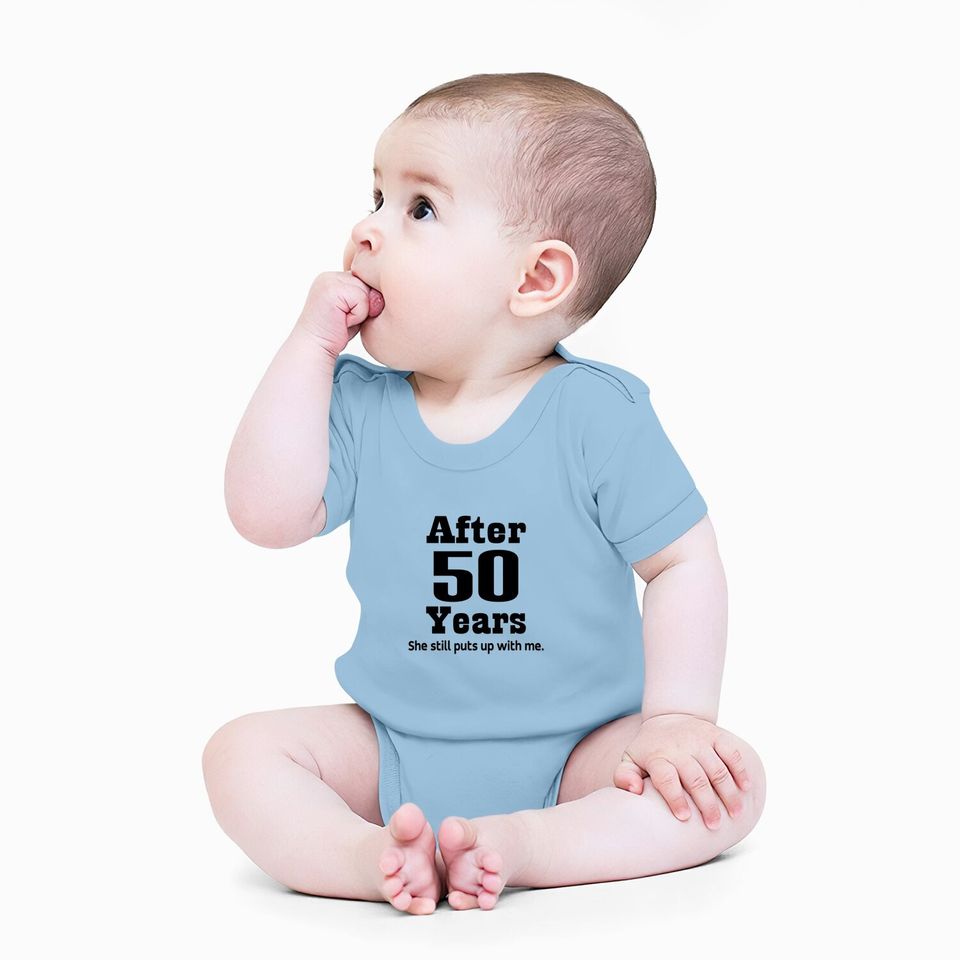 50th Anniversary Baby Bodysuit Funny Husband Party Tee