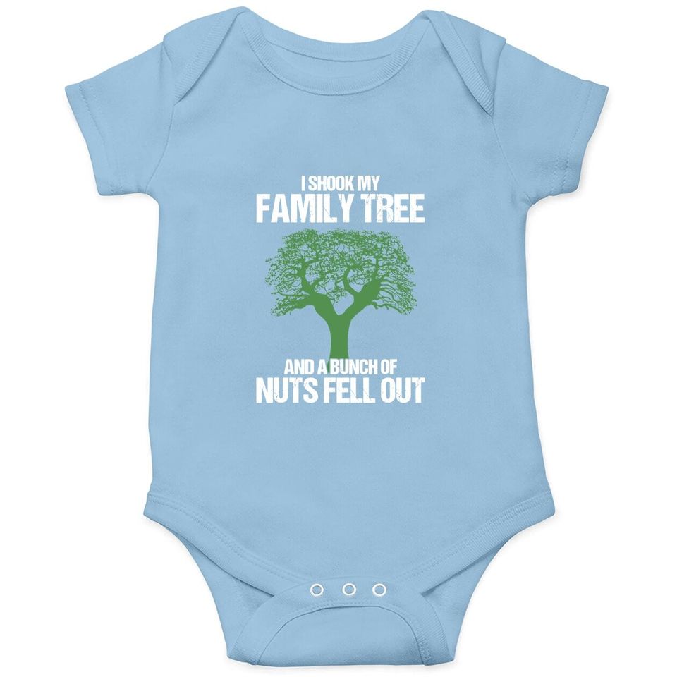 Genealogy Puns Genealogist I Shook My Family Tree Historian Baby Bodysuit