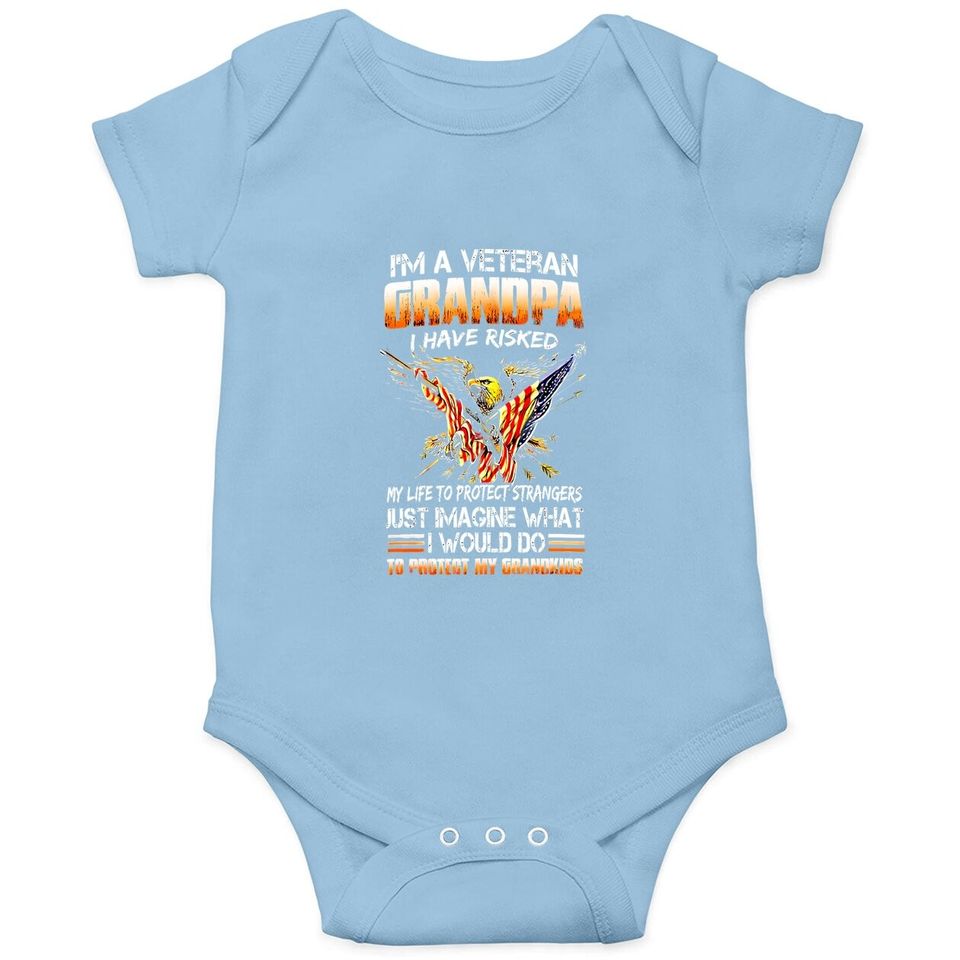 Veteran Day Grandfather Fathers Baby Bodysuit