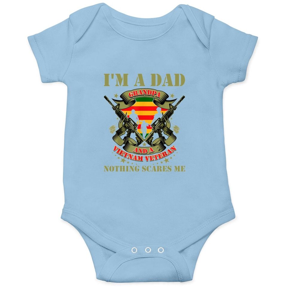 Veteran Day I'm A Dad Grandpa And A Vietnam Baby Bodysuit
