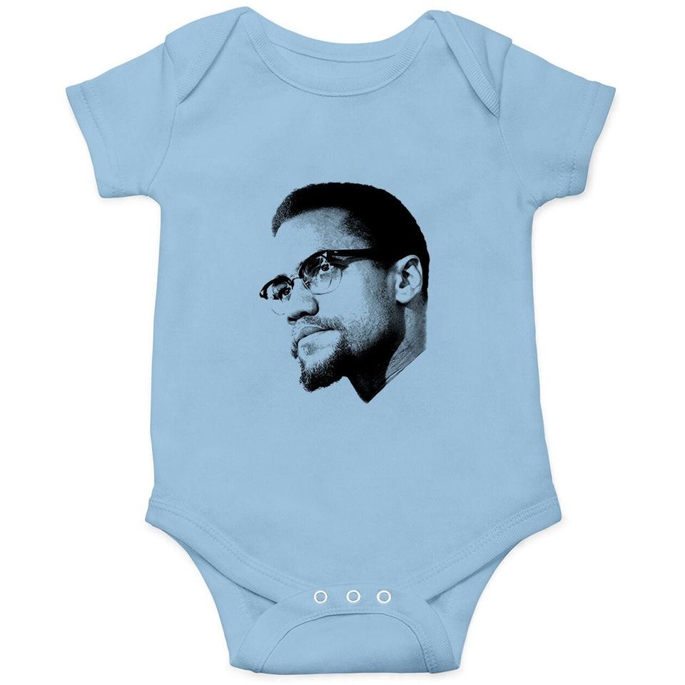 Malcolm X - African American Civil Rights - Black Lives Matter Baby Bodysuit