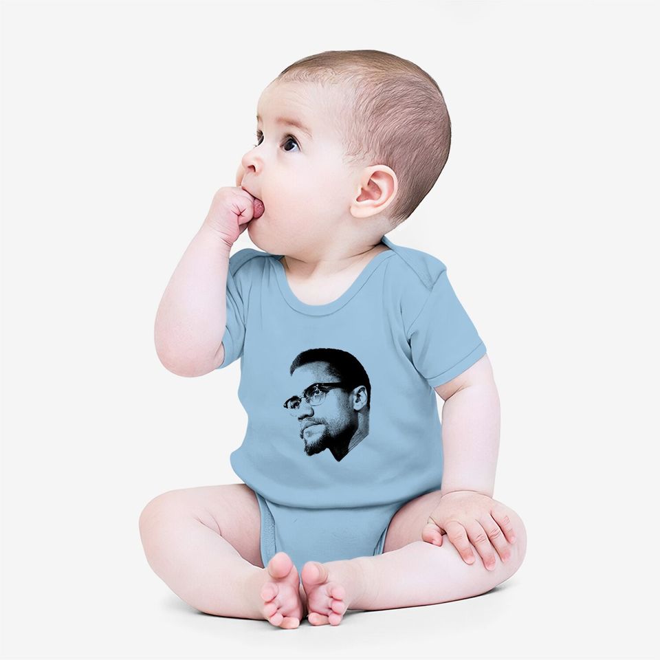 Malcolm X - African American Civil Rights - Black Lives Matter Baby Bodysuit