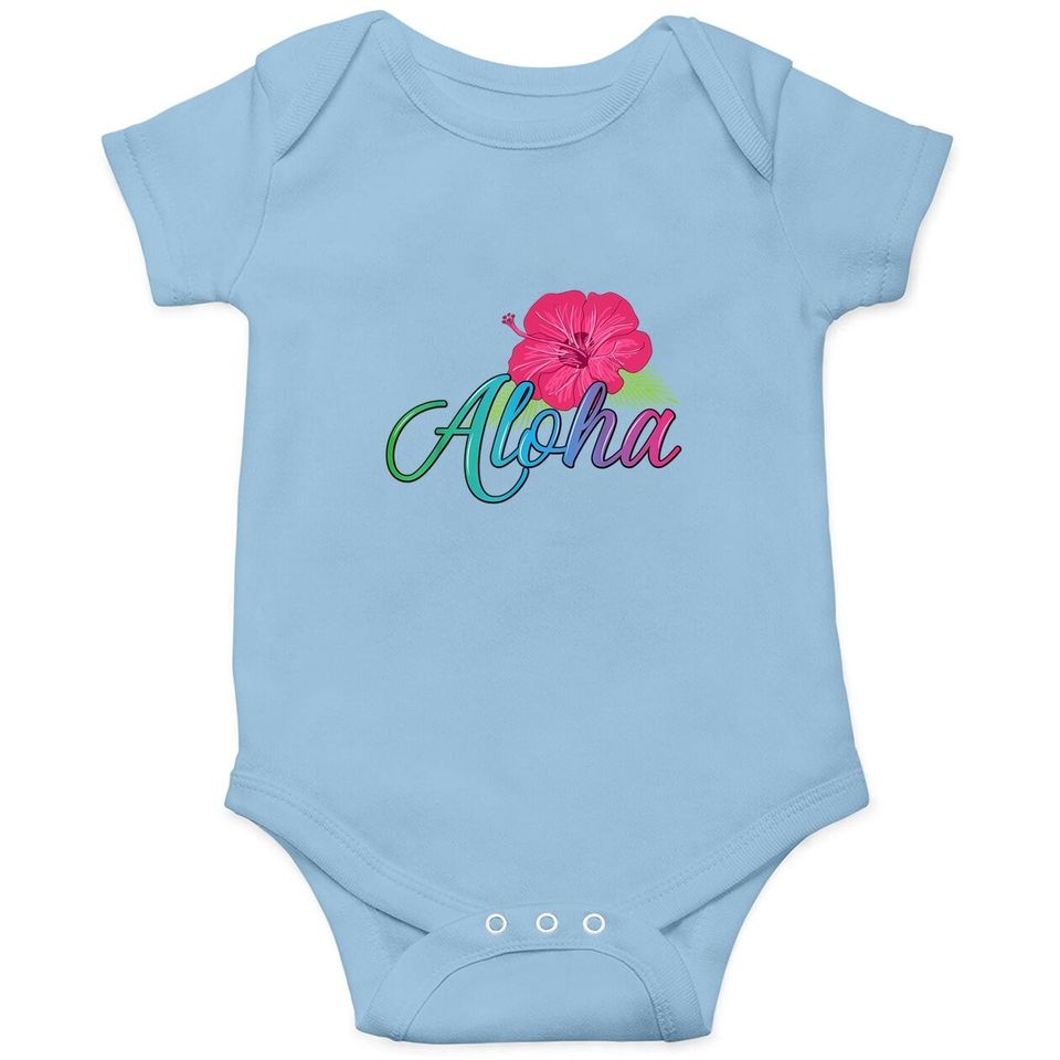 Aloha Hawaii Island - Feel The Aloha Flower Spirit! Baby Bodysuit