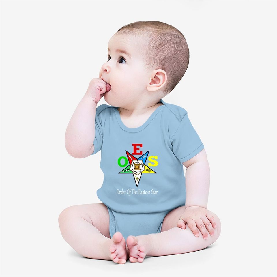 Oes Order Of The Eastern Star Logo Symbol Baby Bodysuit