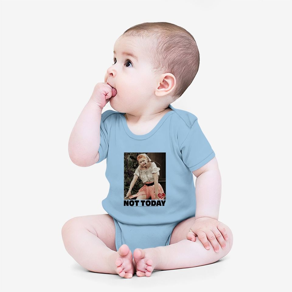 I Love Lucy Baby Bodysuit Not Today Black Tee