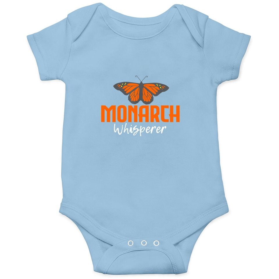 Monarch Whisperer Entomology Butterfly Entomologist Baby Bodysuit