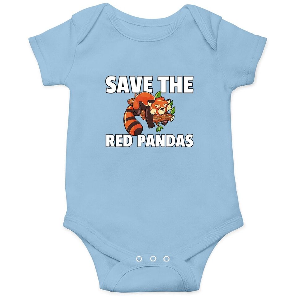 Save The Red Pandas Baby Bodysuit