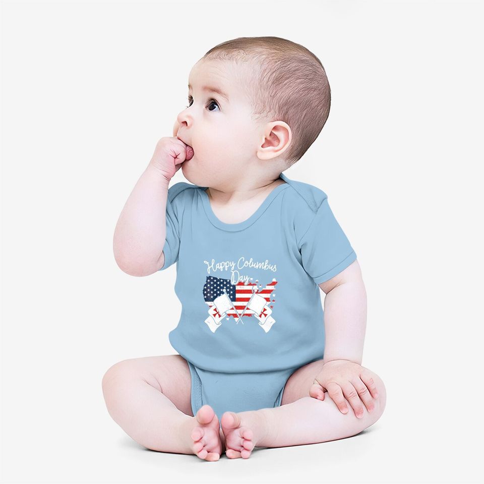 Happy Columbus Day Baby Bodysuit