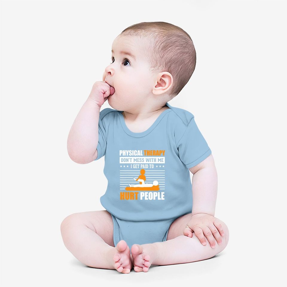 Pt Physical Therapy Gift Therapist Month Baby Bodysuit