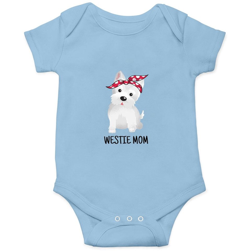 Westie Mom West Highland White Terrier Dog Baby Bodysuit