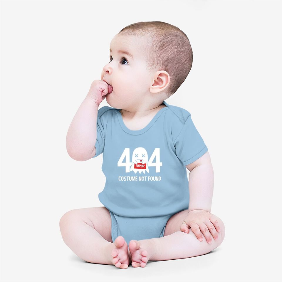 Error 404 Costume Not Found Ghost Halloween Costume Baby Bodysuit