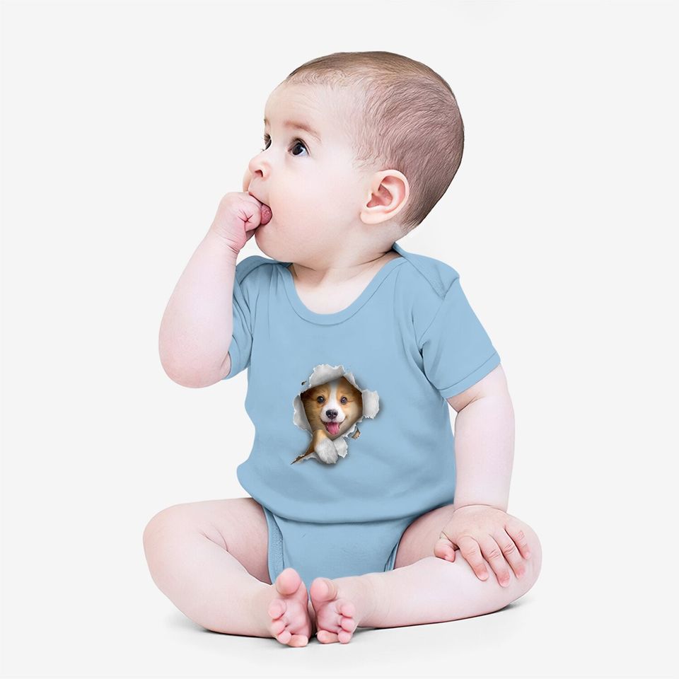 Cute Corgi Baby Bodysuit