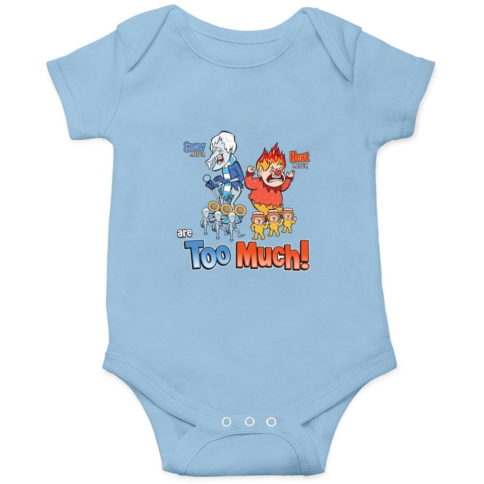 Miser Brothers Too Much! Baby Bodysuit
