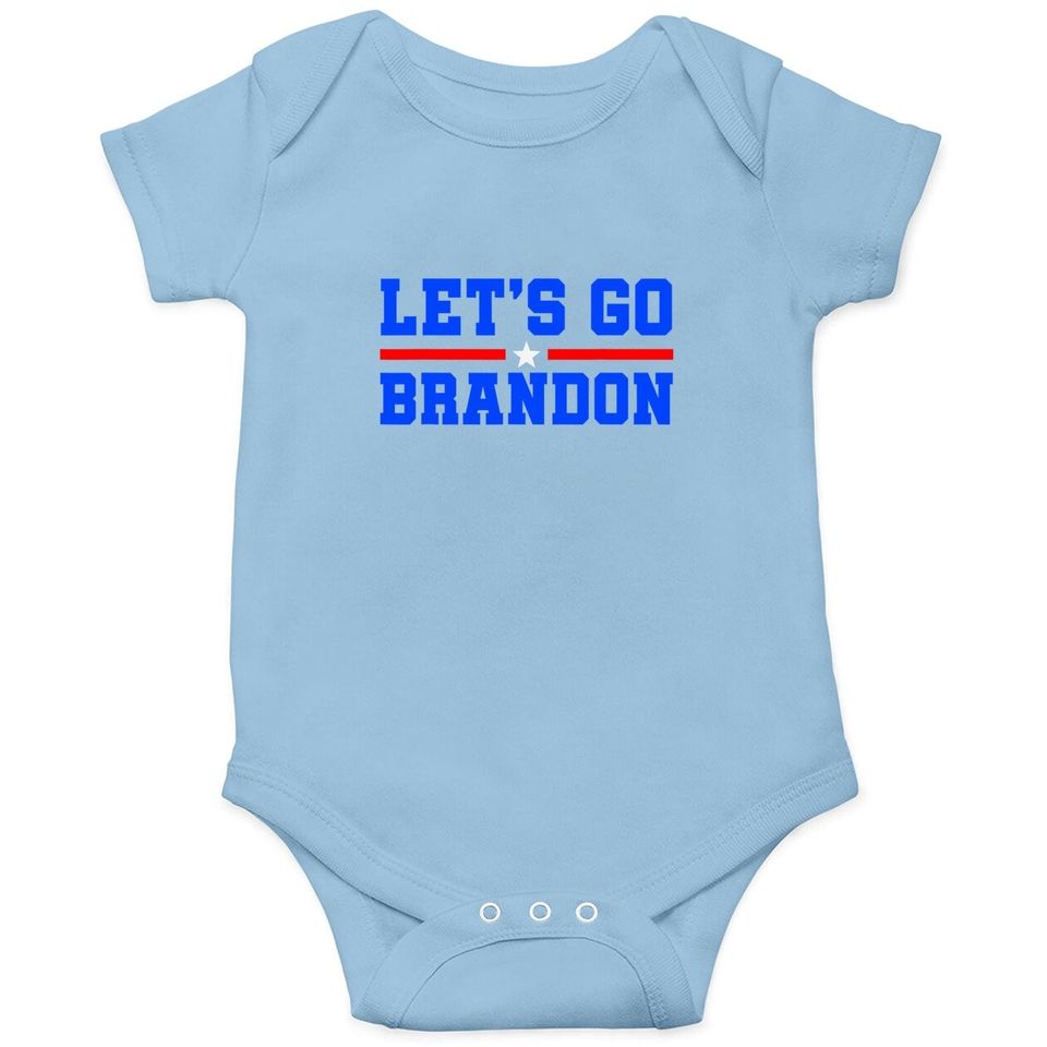 Let's Go Brandon Conservative Usa Flag Baby Bodysuit