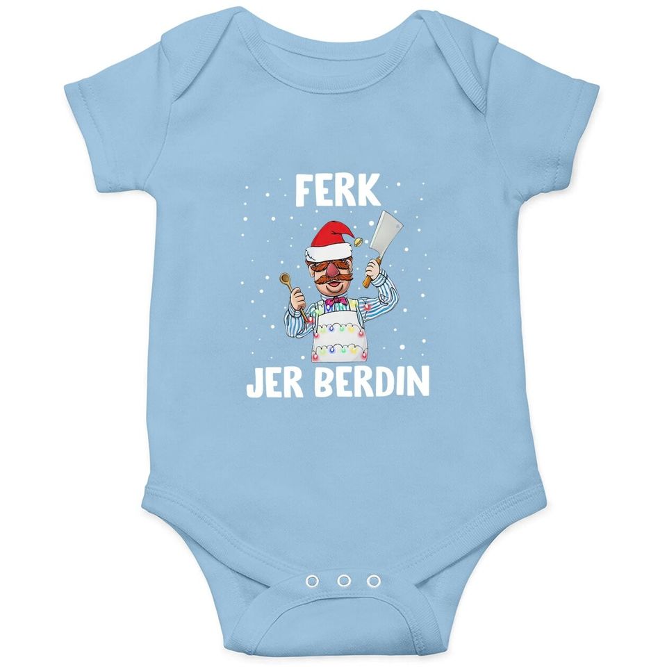 Santa Ferk Jer Berdin The Swedish Chef Let’s Go Brandon Baby Bodysuit