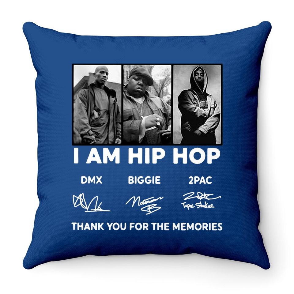 I Am Hip Hop Throw Pillows