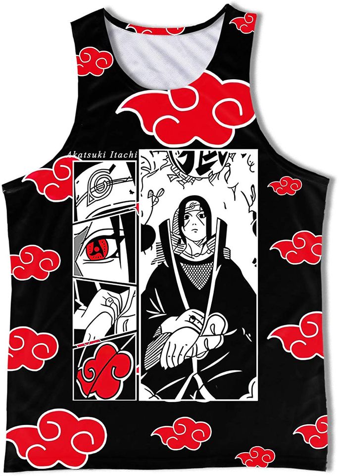 Narutoo Akatsuki Uchiha Itachi 3D Print Tanktop