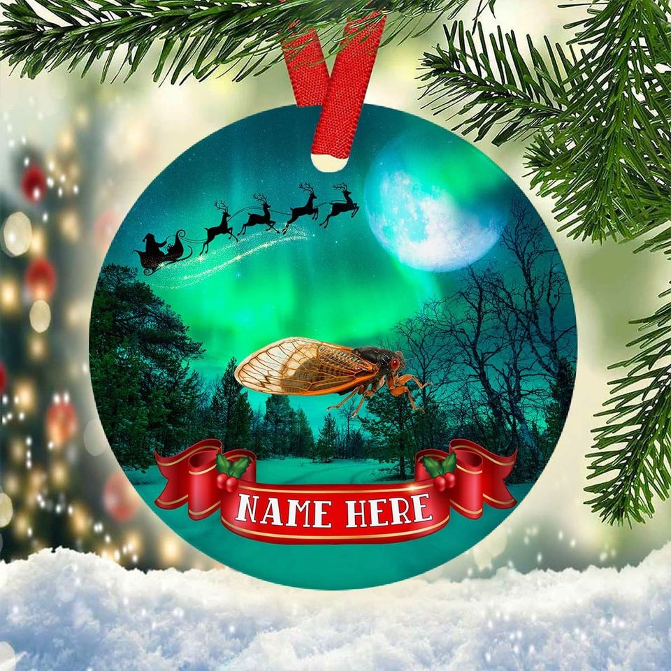 Personalized Cicada Christmas 2021 Ornament