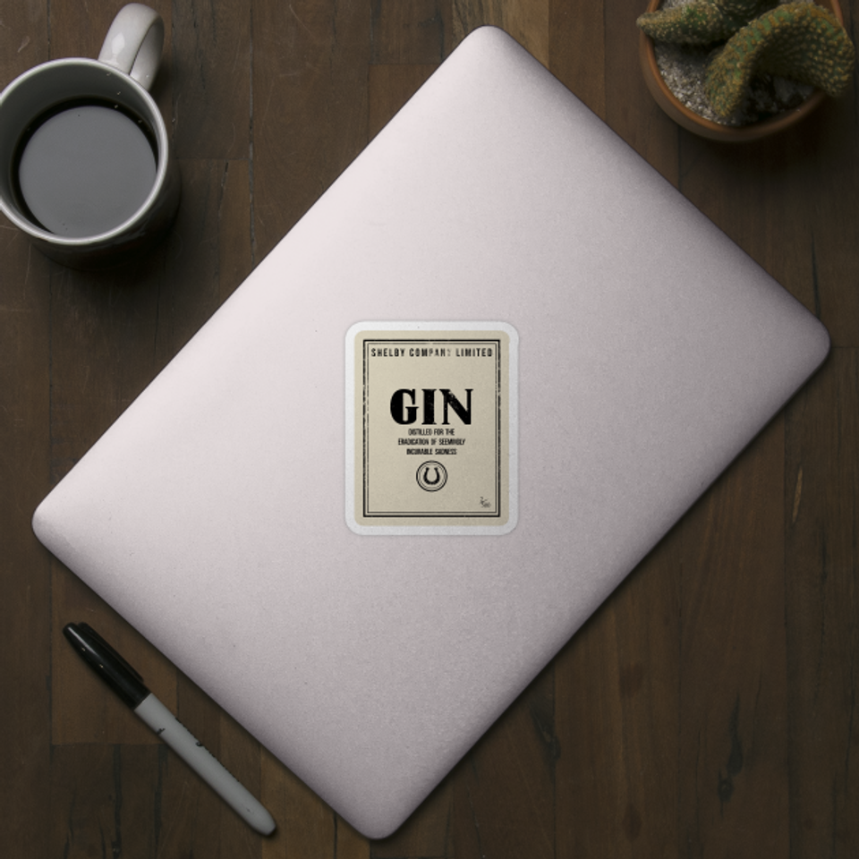 Shelby Company Limited Gin Label Peaky Blinders - Peaky Blinders - Sticker