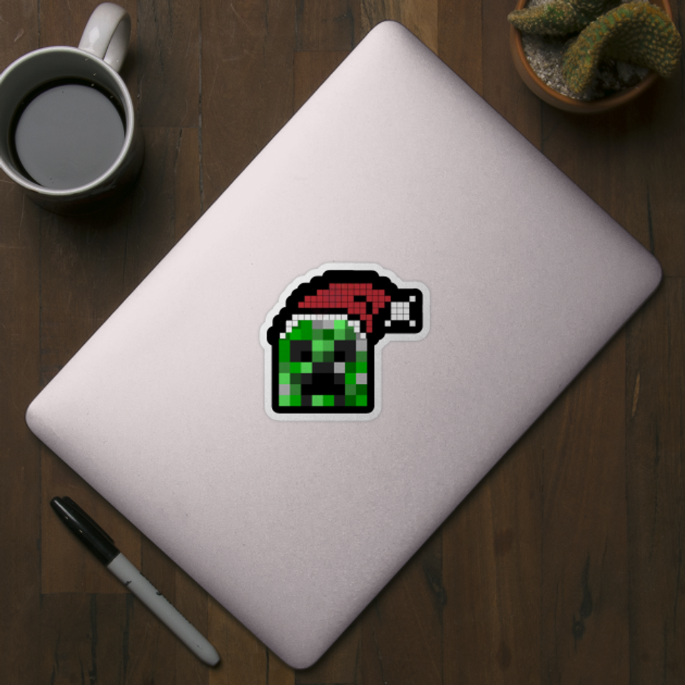 Christmas creeper - Minecraft - Sticker