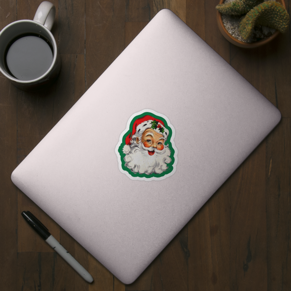 Vintage Santa - Santa Claus - Sticker