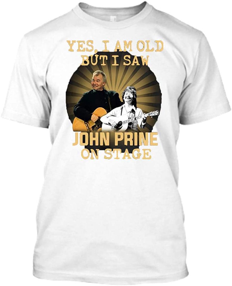 John Prine Black Unisex, Vintage T-Shirt