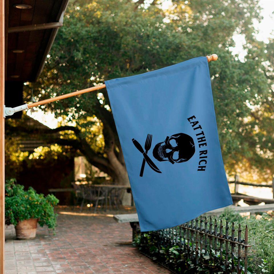 Eat The Rich House Flag Protest Socialist Communist