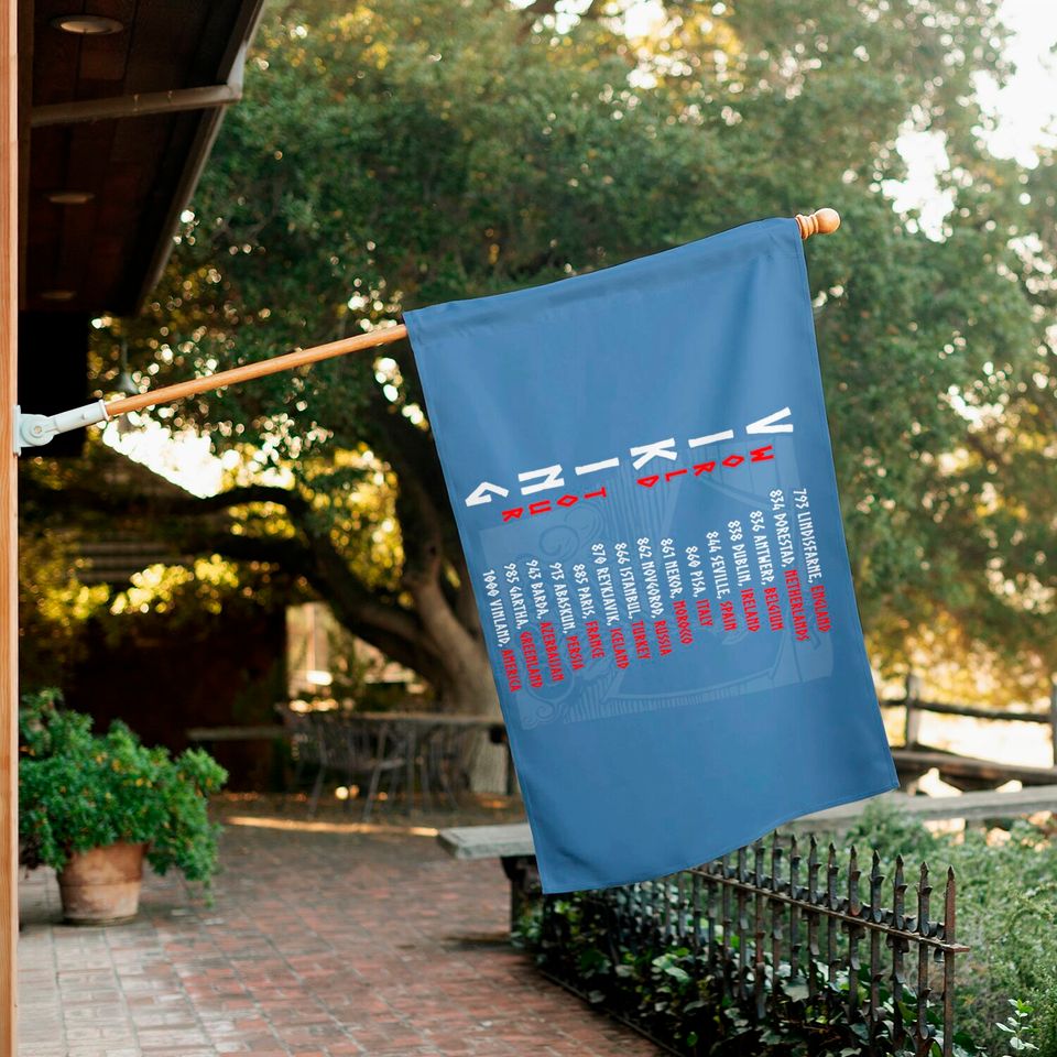Viking World Tour Front And Backprint! House Flag