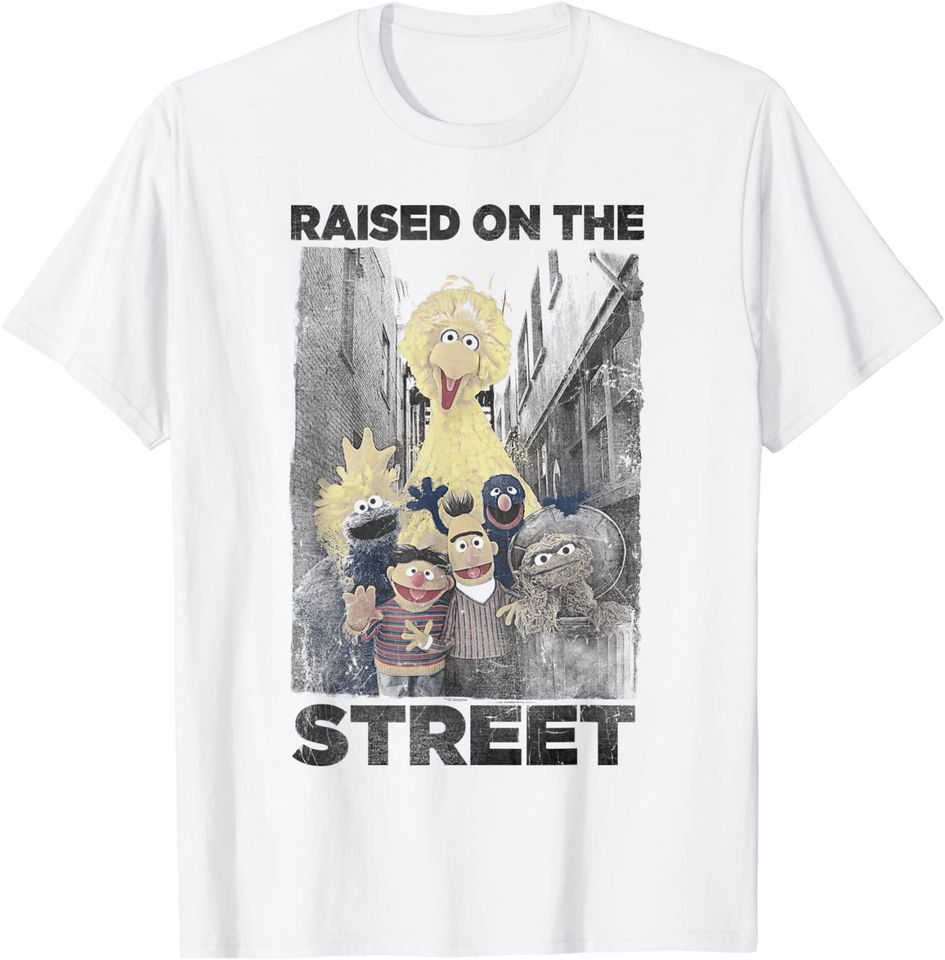 Mens Sesame Street Raised On The Streets T-Shirt