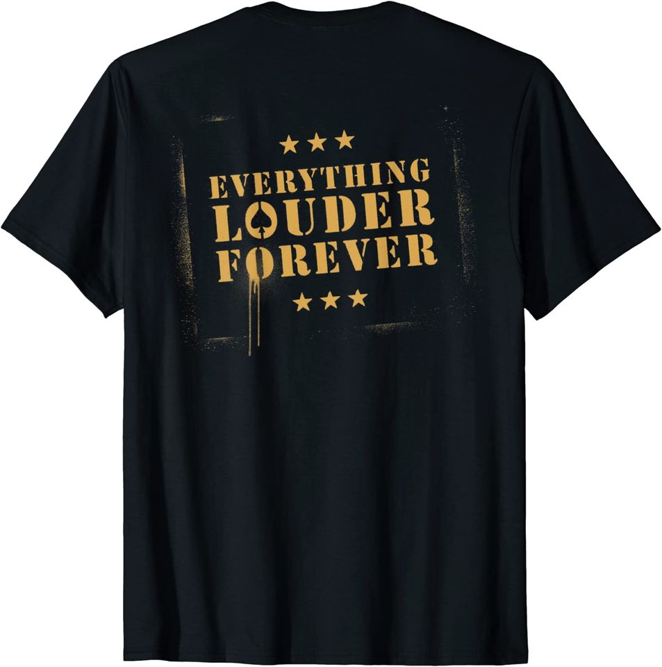 Motorhead T-Shirt Everything Louder Forever Front Back
