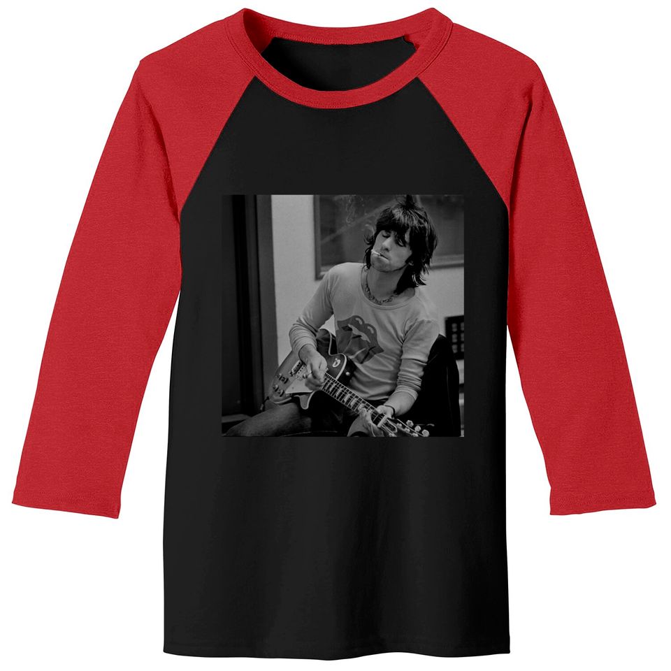 Keith Richards Smoking Baseball Tee