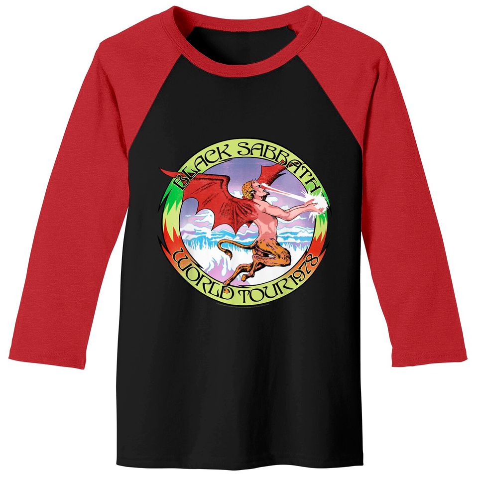 Black Sabbath  World Tour '78 Baseball Tee
