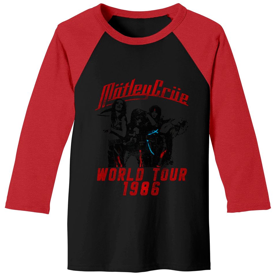 Motley Crue World Tour 86 Baseball Tee