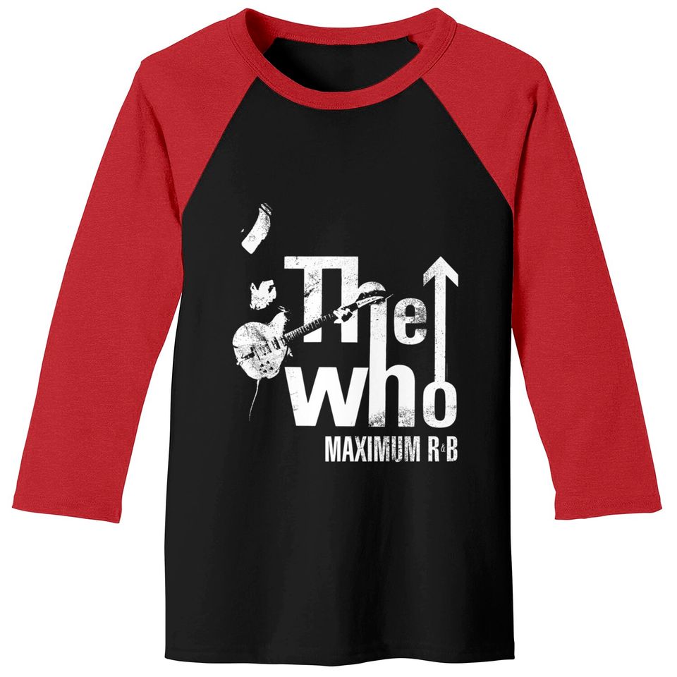 The Who Official Maximum R&b Tour Premium Baseball Tee