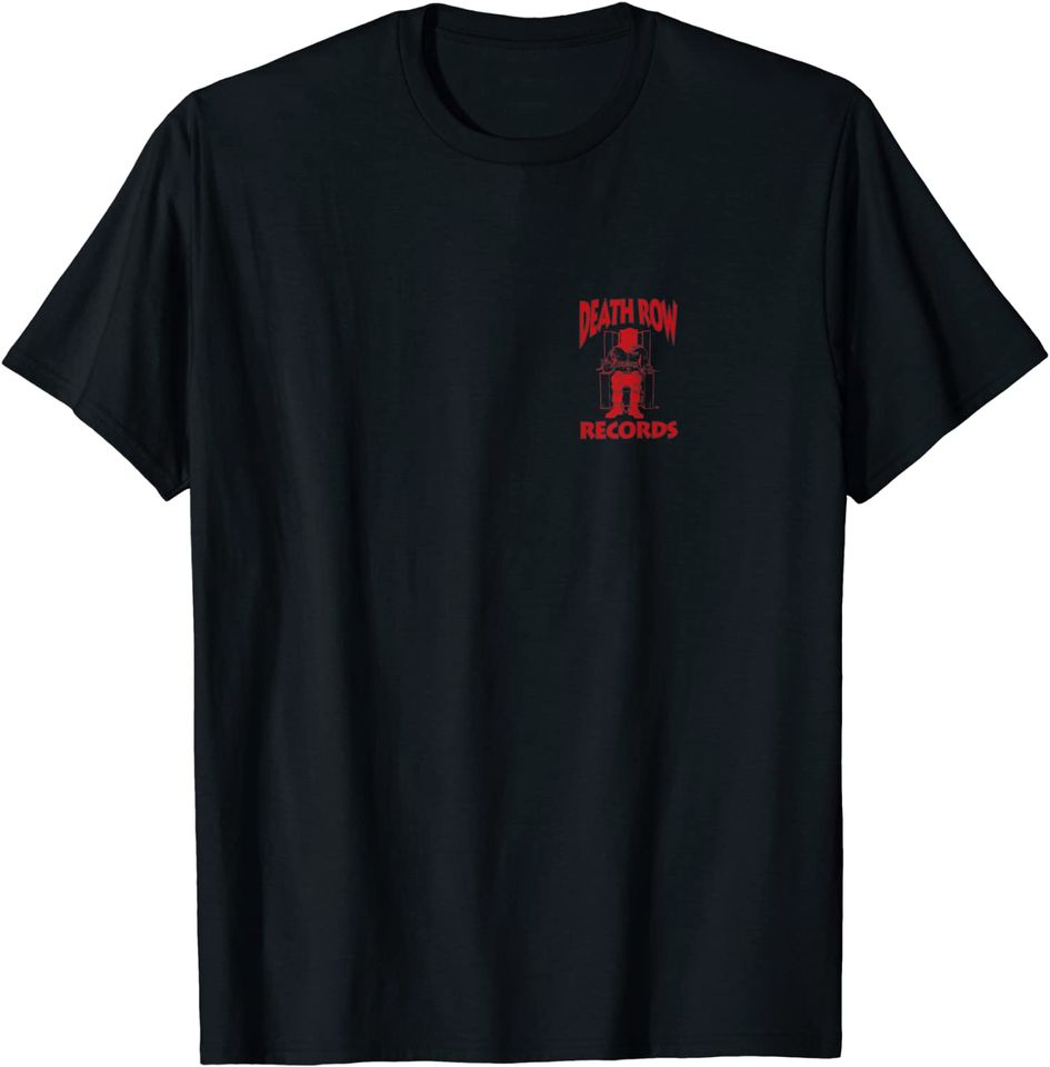 Death Row Records Red On Black Death Row Logo T-Shirt