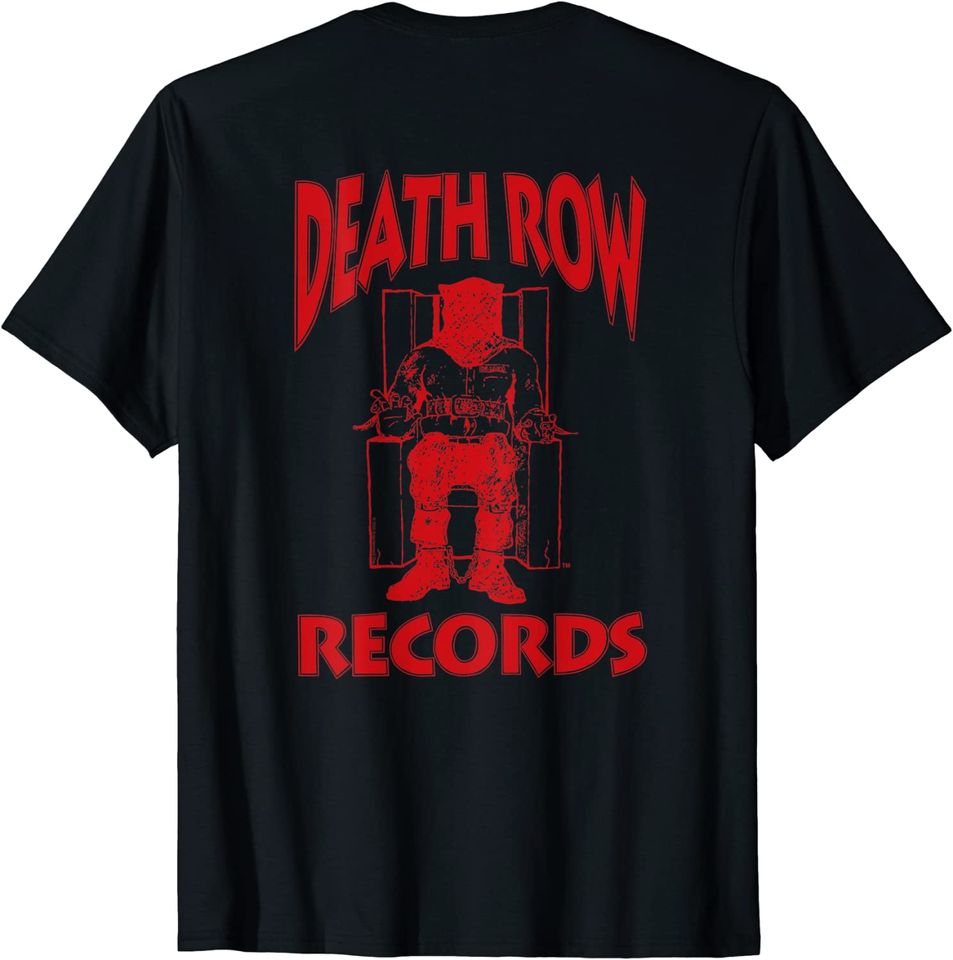 Death Row Records Red On Black Death Row Logo T-Shirt