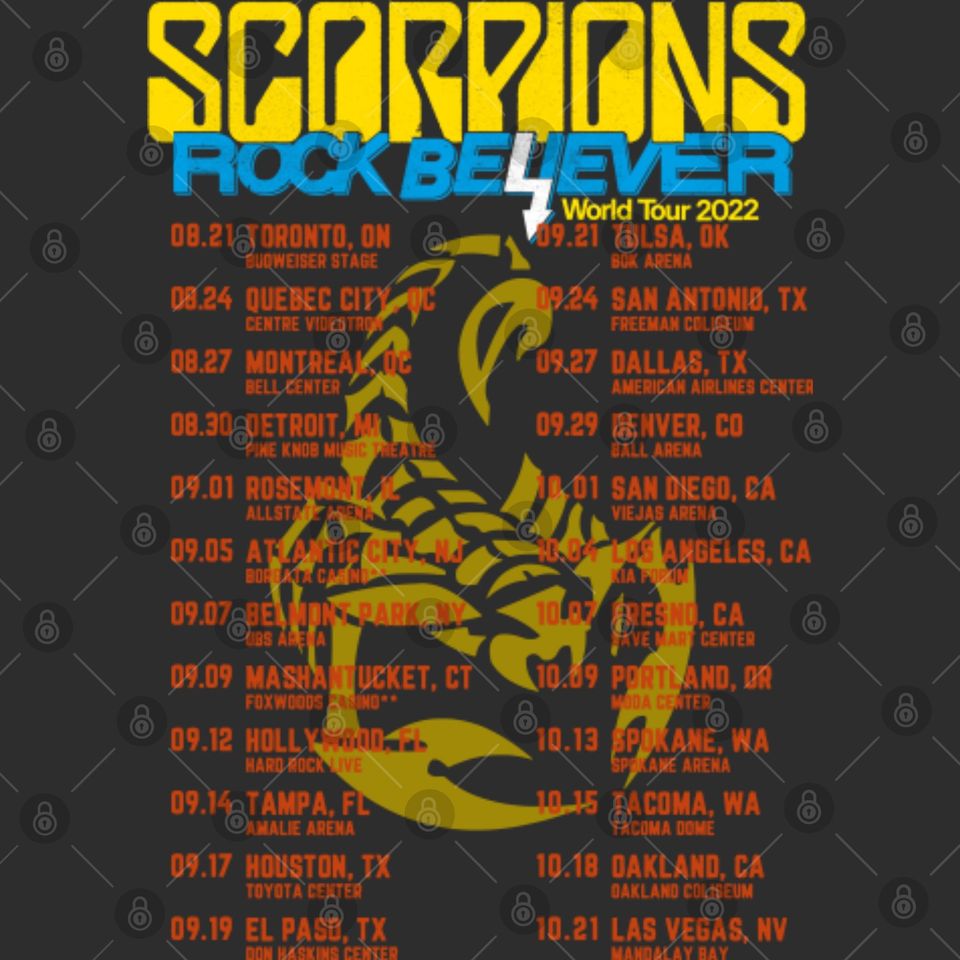 Scorpions Rock Believer World Tour 2022 Shirt