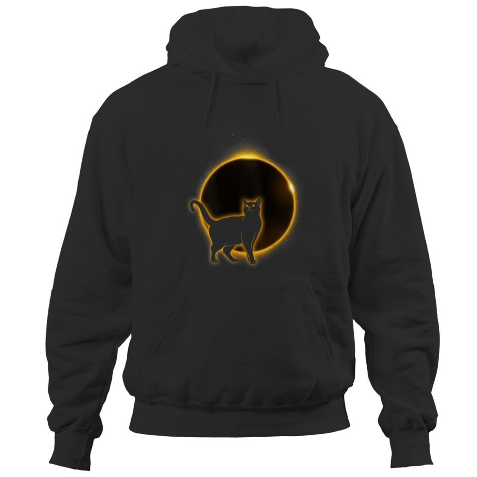 Cat Totality April 8 2024 Total Solar Eclipse Trends Gift Hoodies